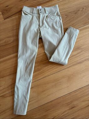 Lemieux young rider show full seat Riding Tights - Cream